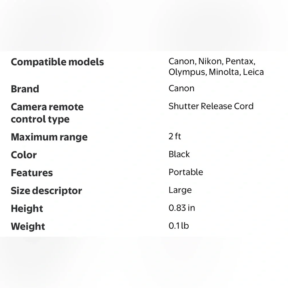 NIB - Canon RS-60E3 Camera Remote